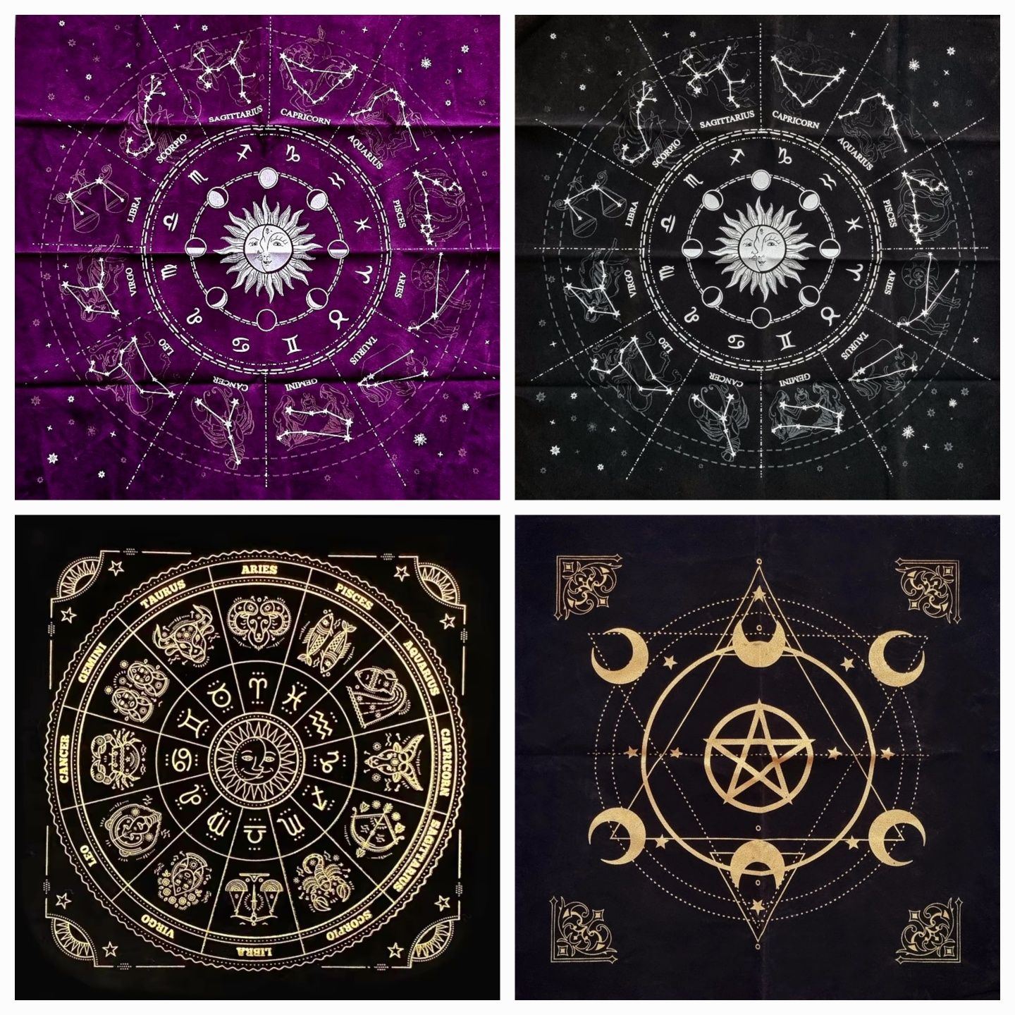 Toalhas em Veludo para Tarot