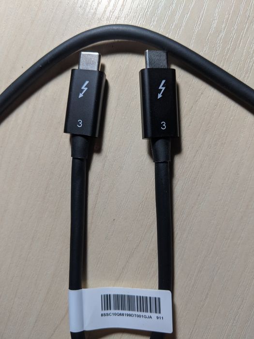 Кабель Thunderbolt 3 cable 0.7m 40Gbps