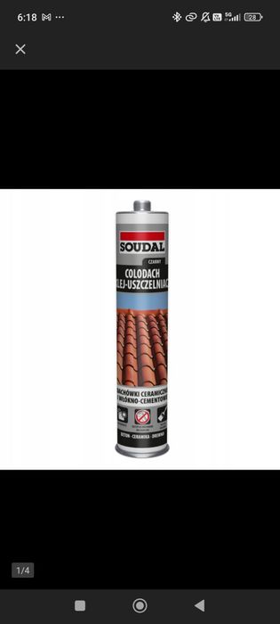 Colodach klej uszczelniać czarny 3 sztuki