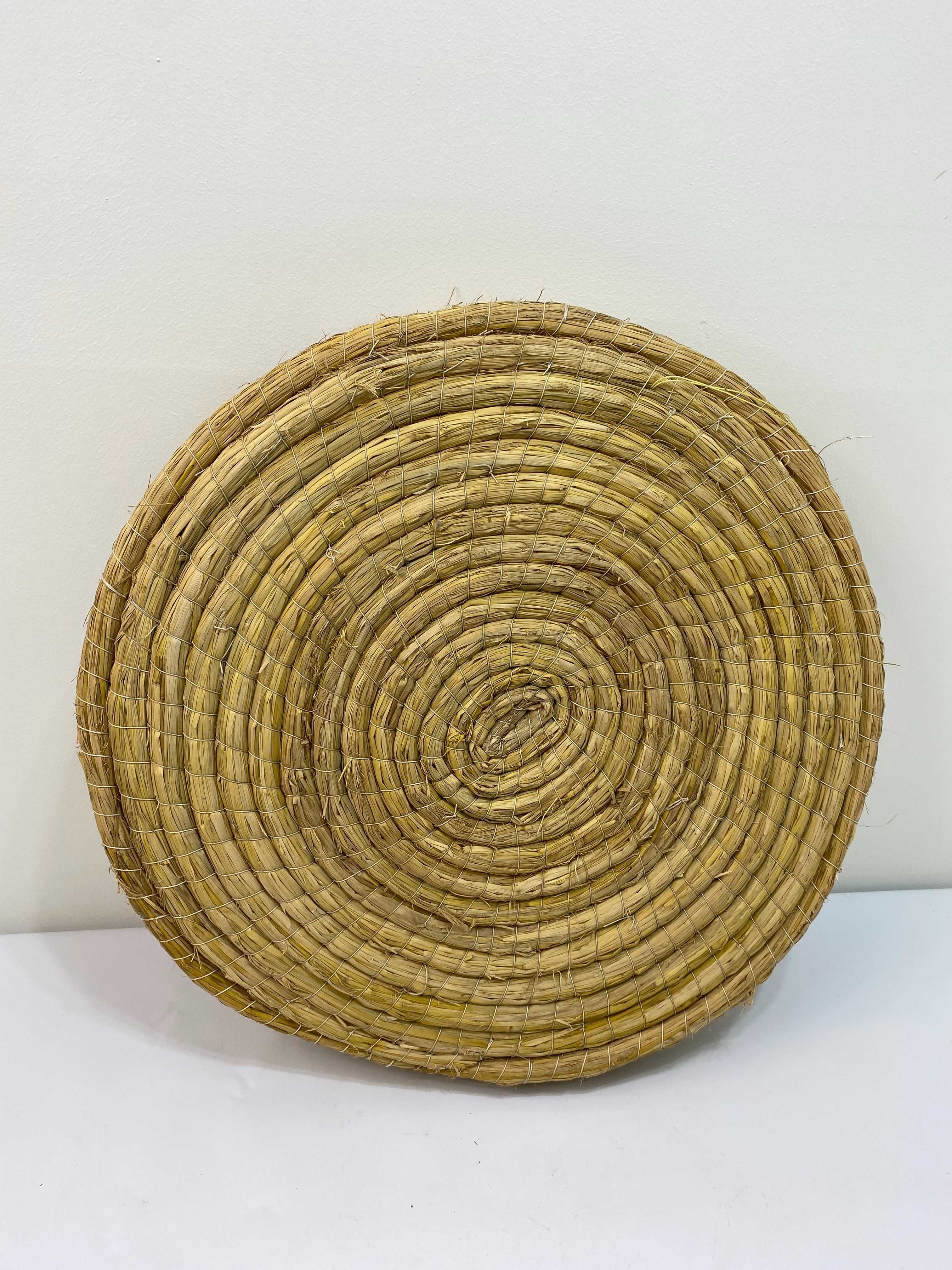 Mata słomiana tarcza łucznicza 50x5cm malowana cel łuczniczy ze słomy