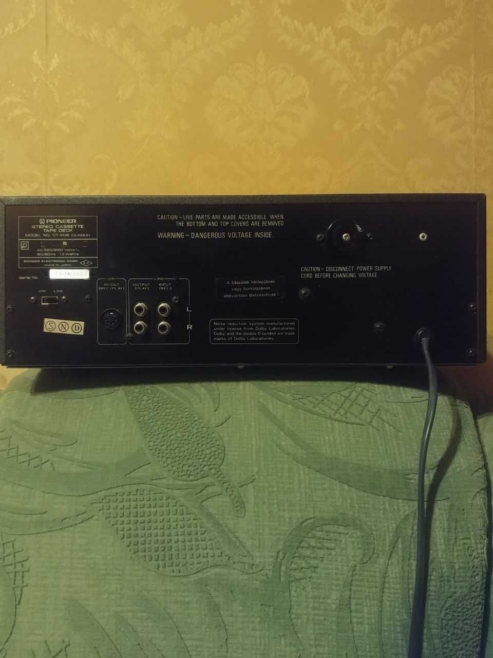 Кассетная дека pioneer ct 506