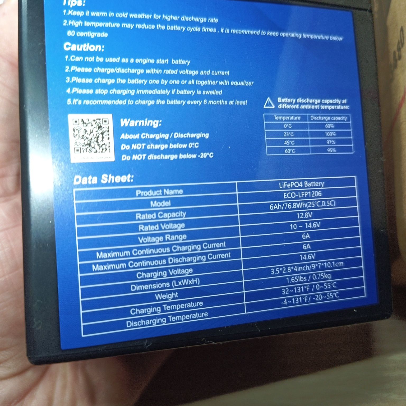 Акум. LiFePO4 DcHouse 12.8V 6Ah для ДБЖ, електроприв. з BMS 3000 цикл.