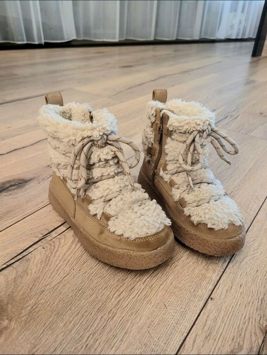 Śniegowce ZARA  buty zimowe dziewczęce  rozmiar 30