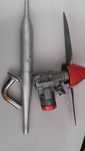 motor  glow asp 108,  17,3 cm3 com escape