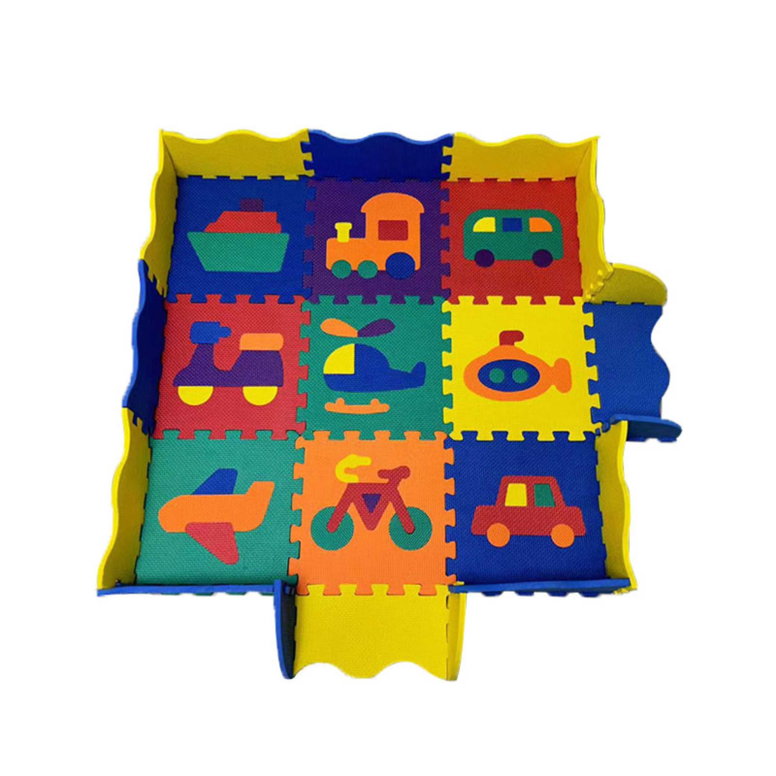 Mata piankowa puzzle piankowe edukacyjna dla dzieci kojec pojazdy