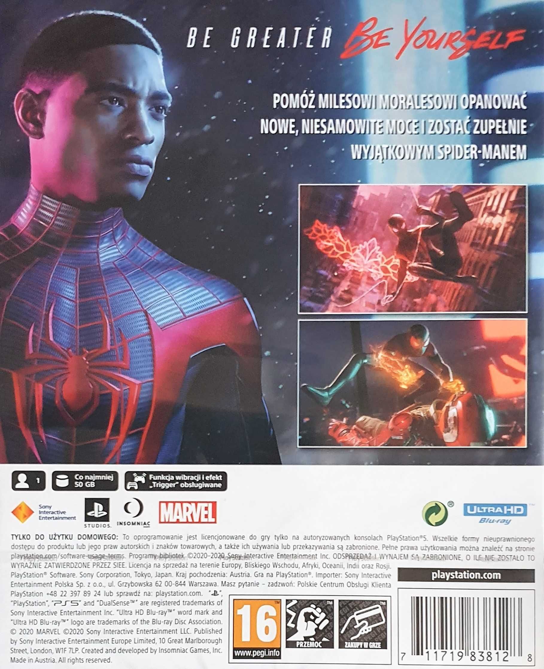 Marvel Spider-Man Miles Morales PL Playstation 5 PS5 Sklep Multigames