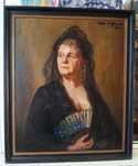 Quadro Óleo Sobre Tela Thecla Orloff Davidoff