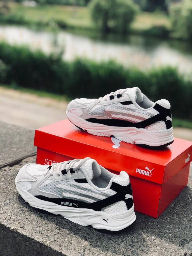 Кроссовки мужские летние Puma Trinomic серые кроссовки Пума триномик