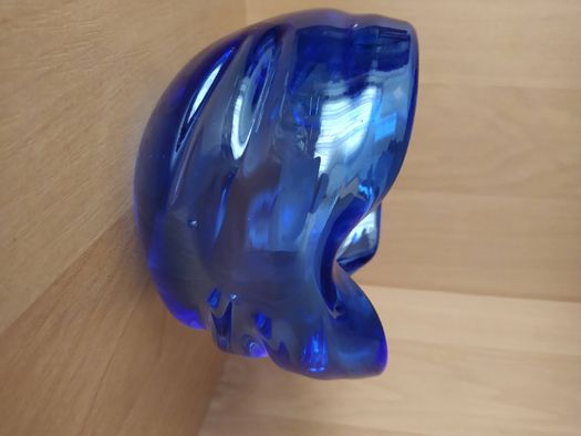 Misa popielnica Murano habrowa niebieska Art Glass
