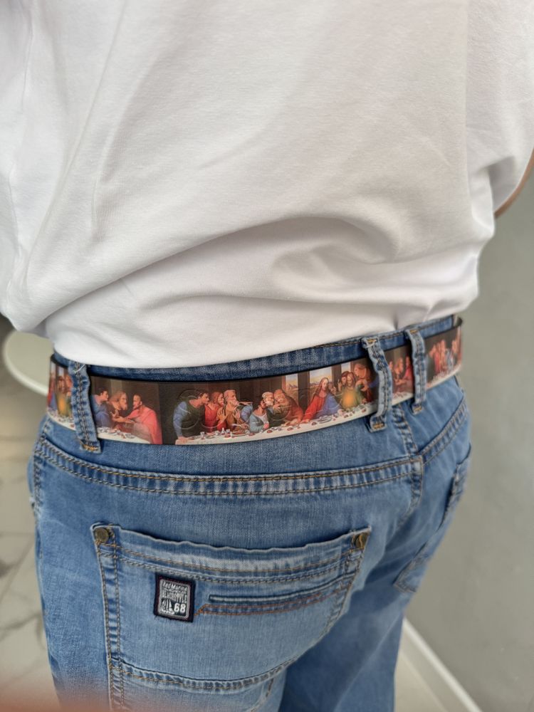 Ремень Supreme x Тайная Вечеря 100/110