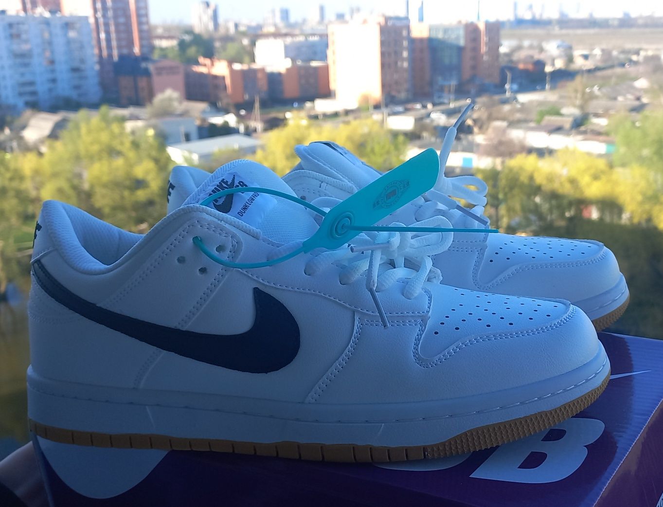 Найк данк белые низкие Nike Dunk sb low pro Кожа