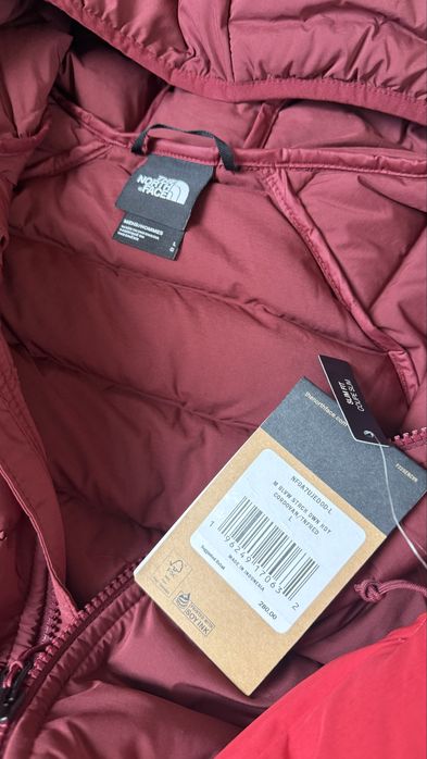 Куртка The North Face Belleview Stretch Down Hoody Red M L ОРИГІНАЛ