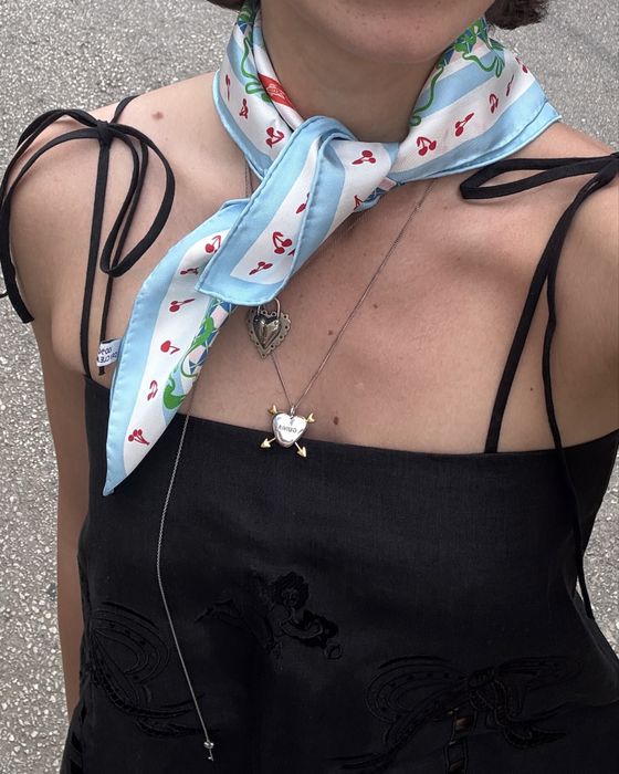 Gunia Підвіс Відкрите серце срібло