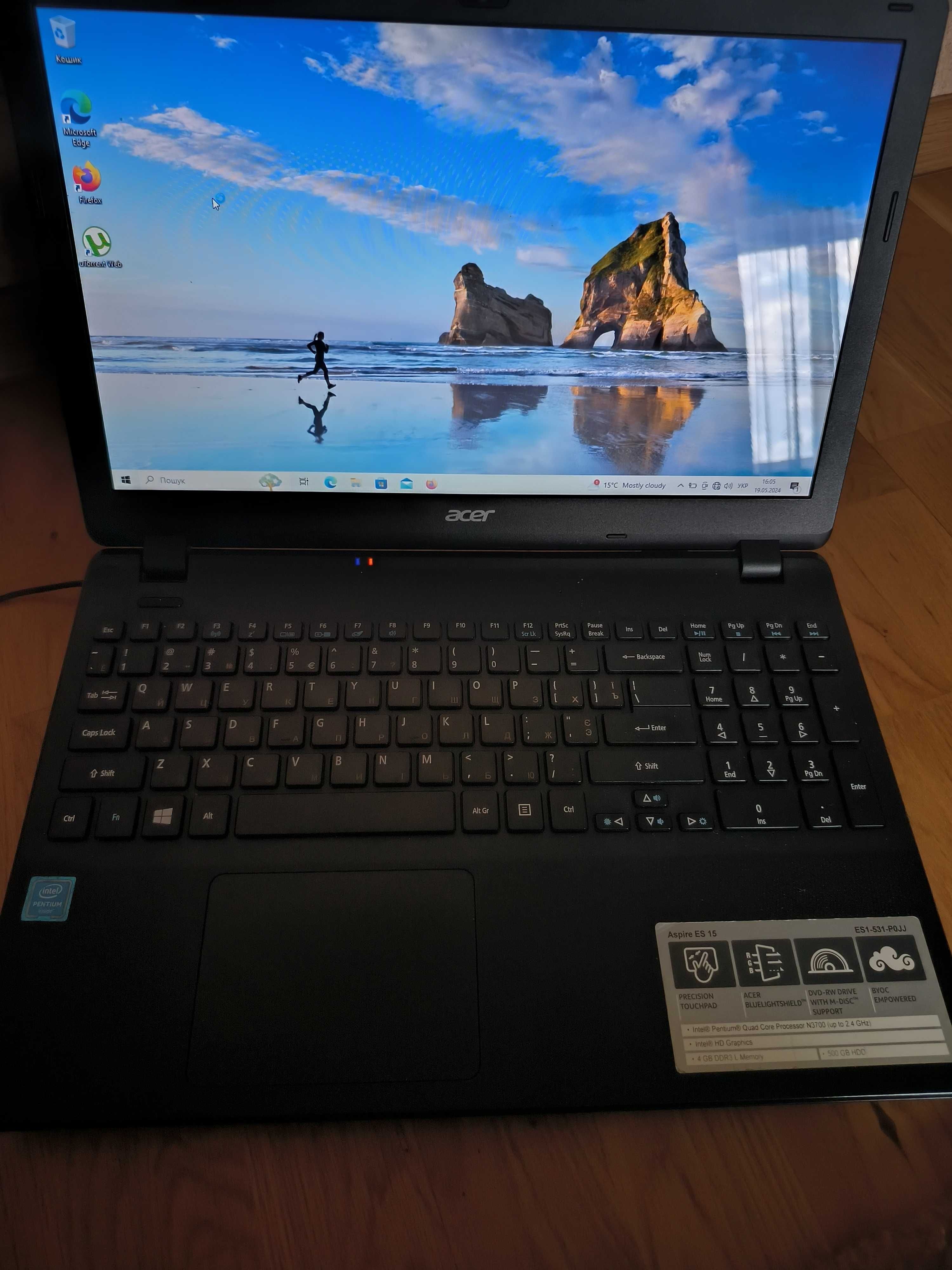 Ноутбук Acer ES 1-531 Windows 10