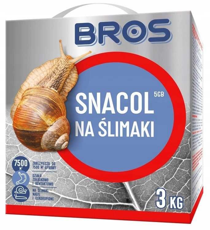 Środek na Ślimaki Snacol  3kg granulat zwalcza ślimaka granulowany