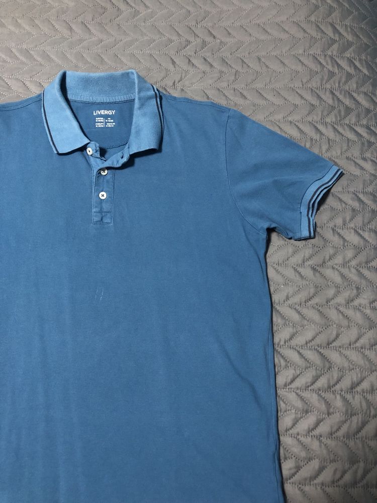 Tshirt Polo azul tamanho L