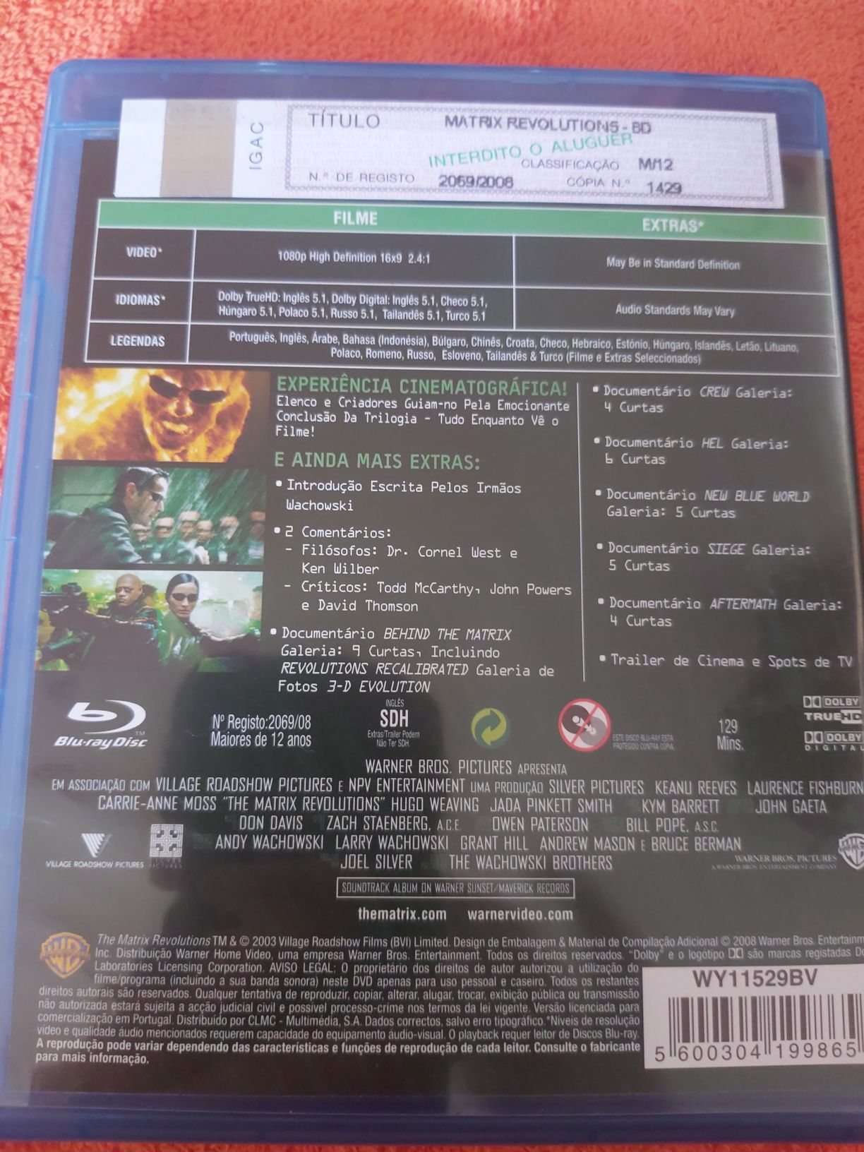 TROCA - Bluray - Trilogia Matrix Em Estado Excelente