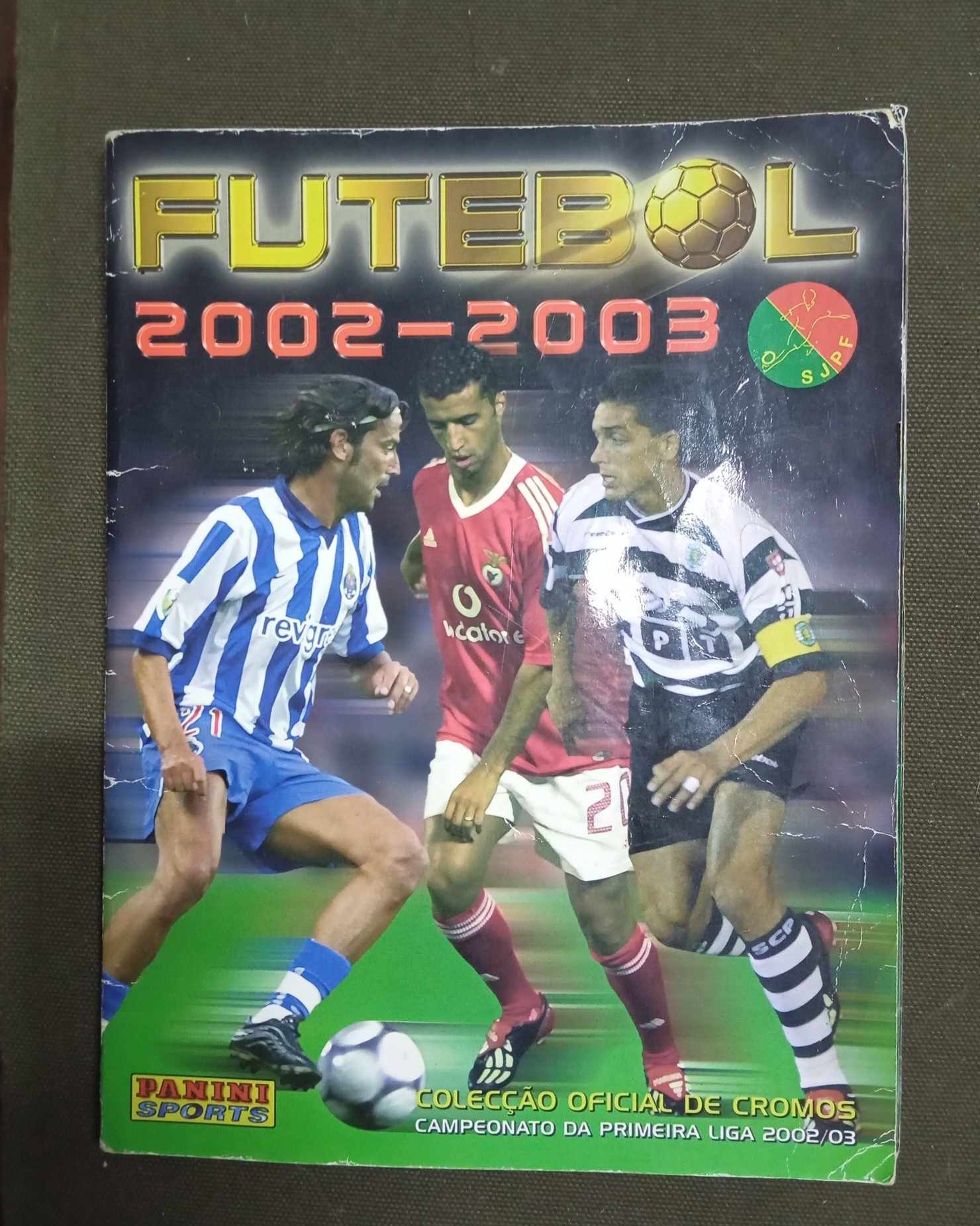 Caderneta futebol com 290 cromos