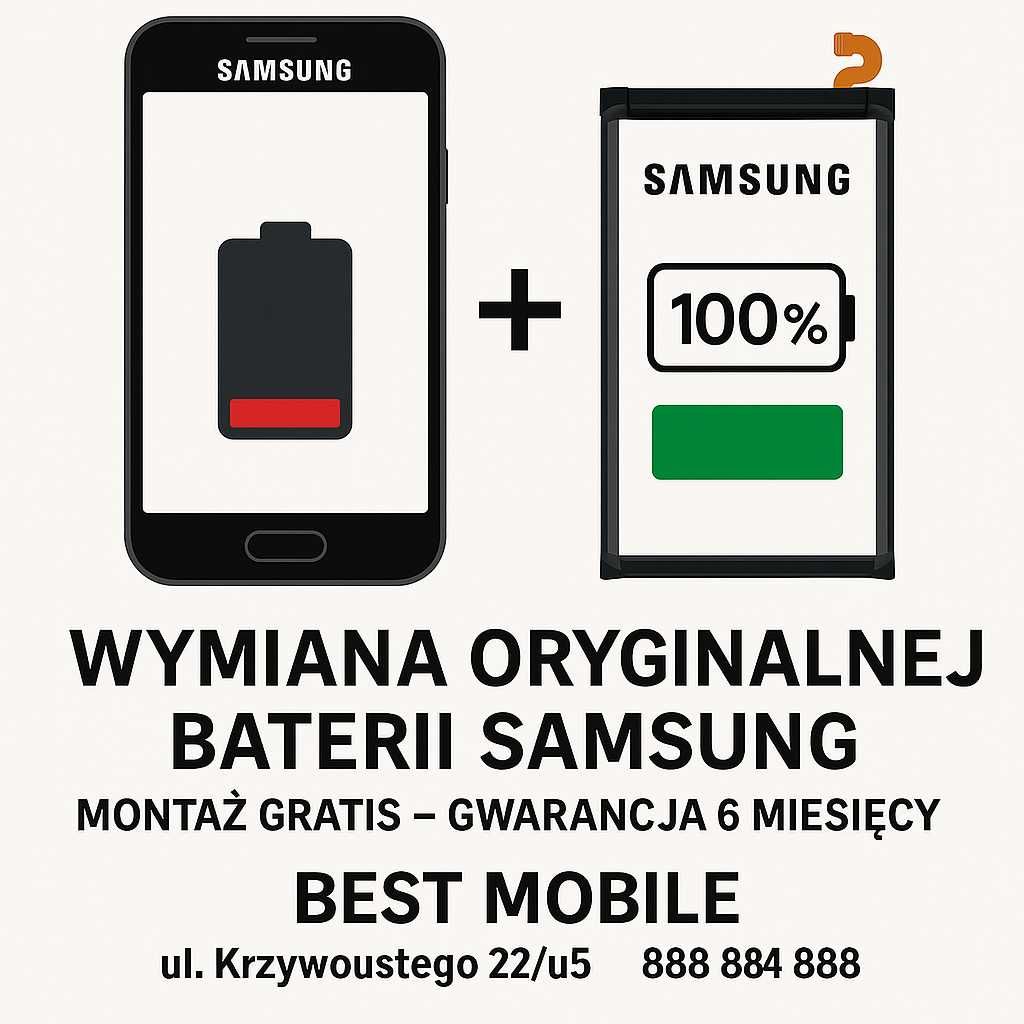 Oryginalna bateria Samsung s23 Ultra + montaż Gratis / Best Mobile