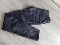 Spodnie damskie czarne woskowane h&M