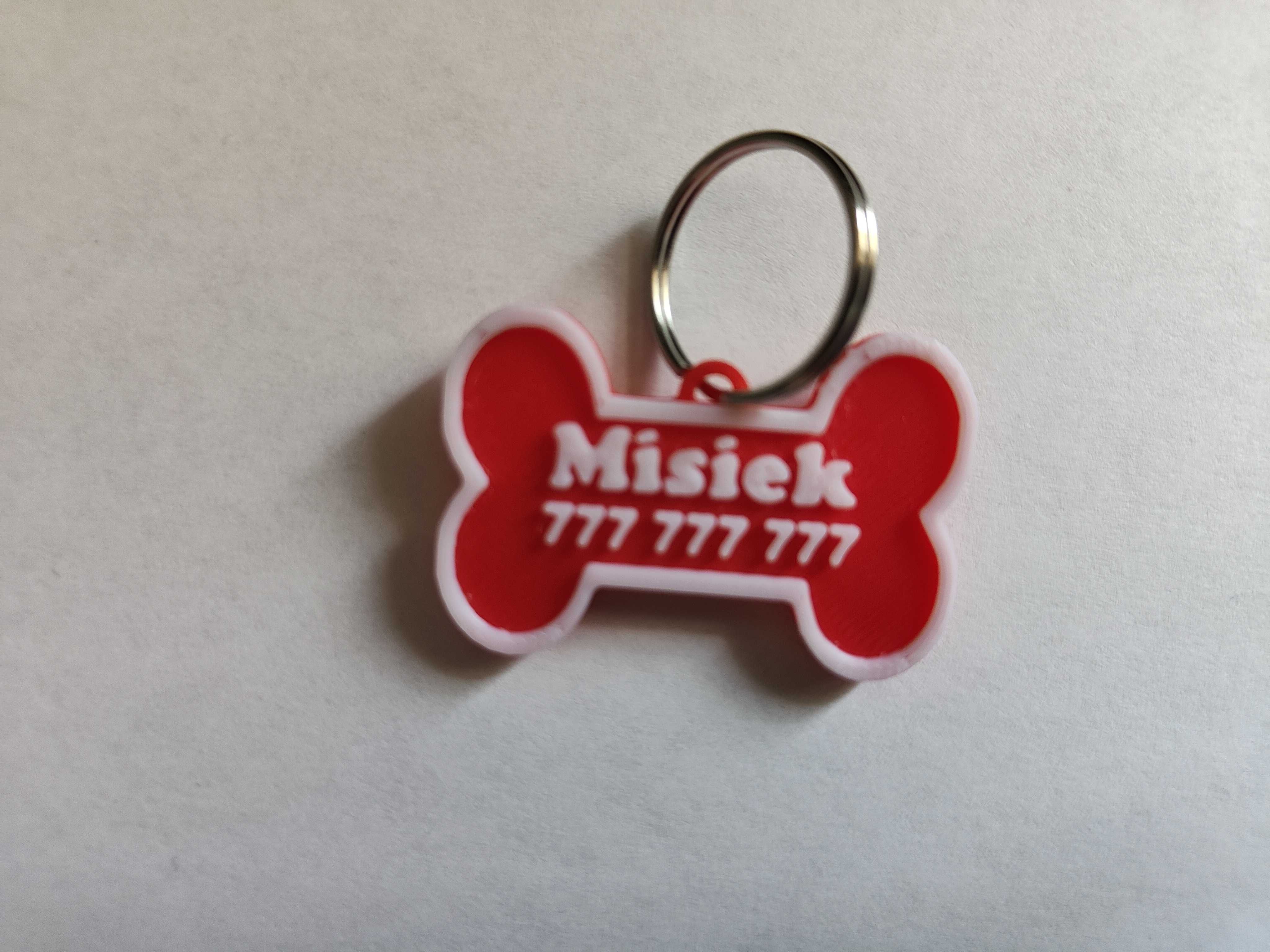 adresówka, identyfikator dla psa - kość