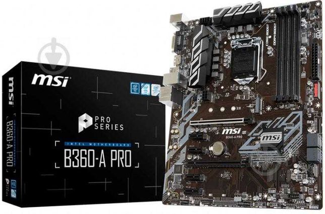 Материнська плата MSI B360-A Pro (s1151, Intel B360, PCI-Ex16)