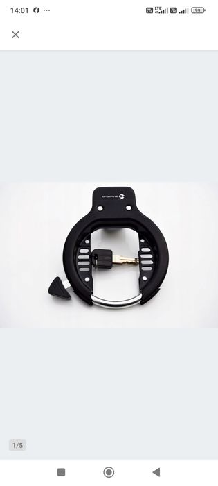 Blokada koła M-WAVE LOCK RING.Zapięcie rowerowe typu podkowa,nowa!