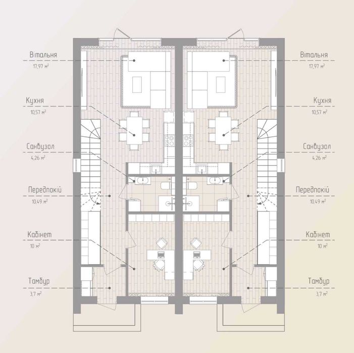 Дуплекс на 3.5сотках в Ірпені, газ, керамоблок.