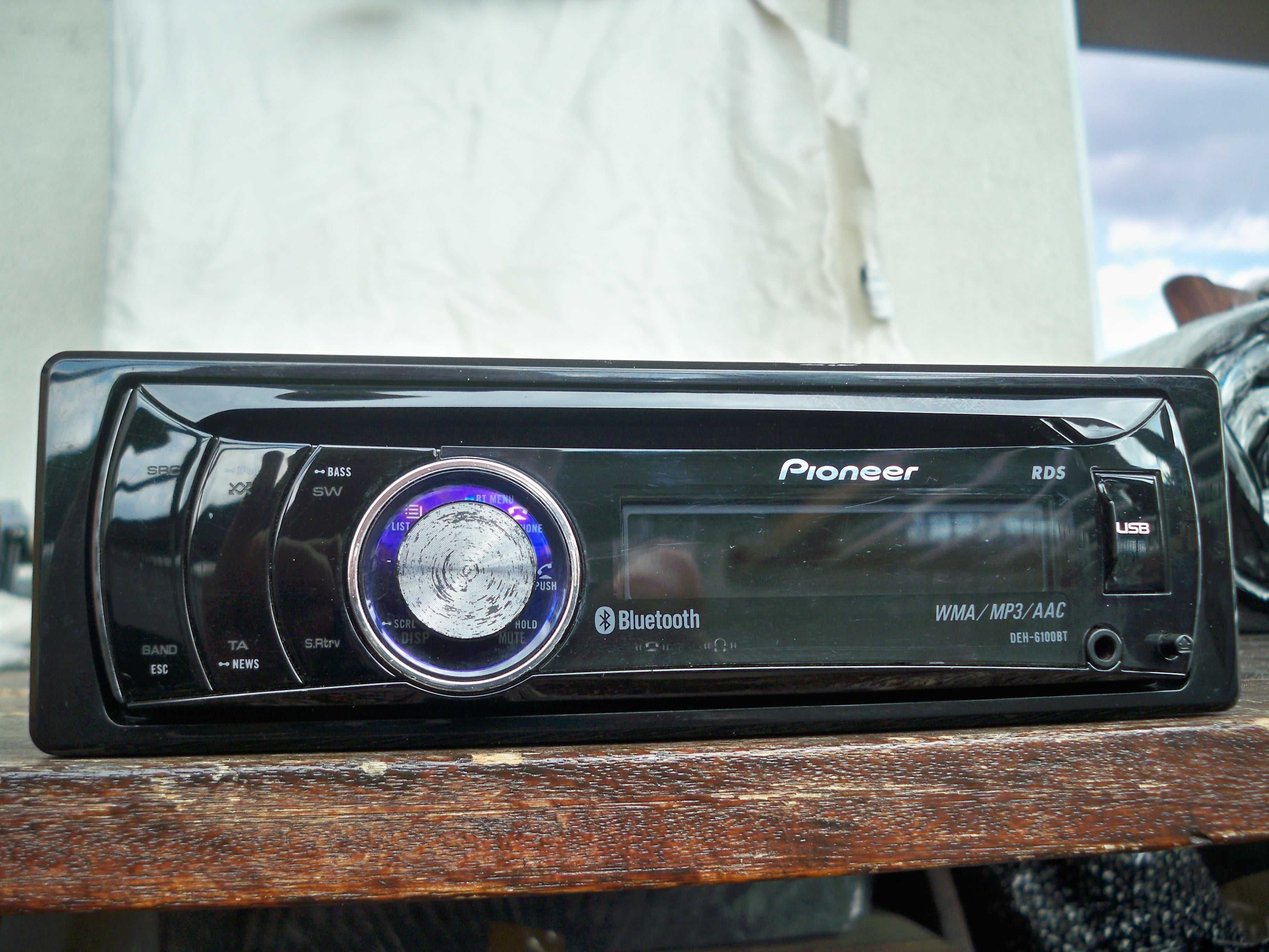 radio Pioneer DEH-6100BT, CD AUX USB bluetooth