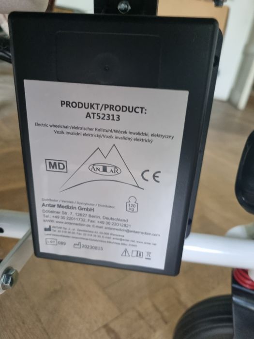 NOWY! Elektryczny Wózek AN-AR AT52313 - Pełna Regulacja, 120k
