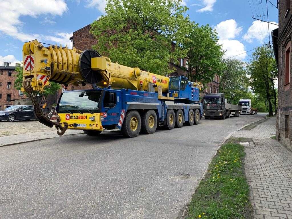 Usługi dźwigiem / żurawiem z operatorem - Gliwice Podnośnik koszowy
