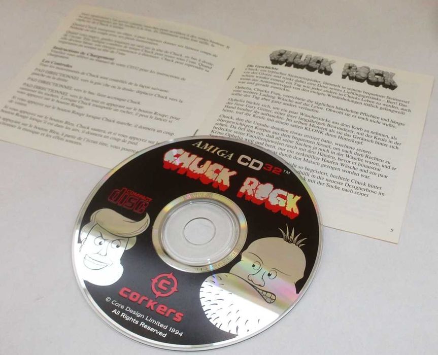 CHUCK ROCK gra Amiga CD32 A1200