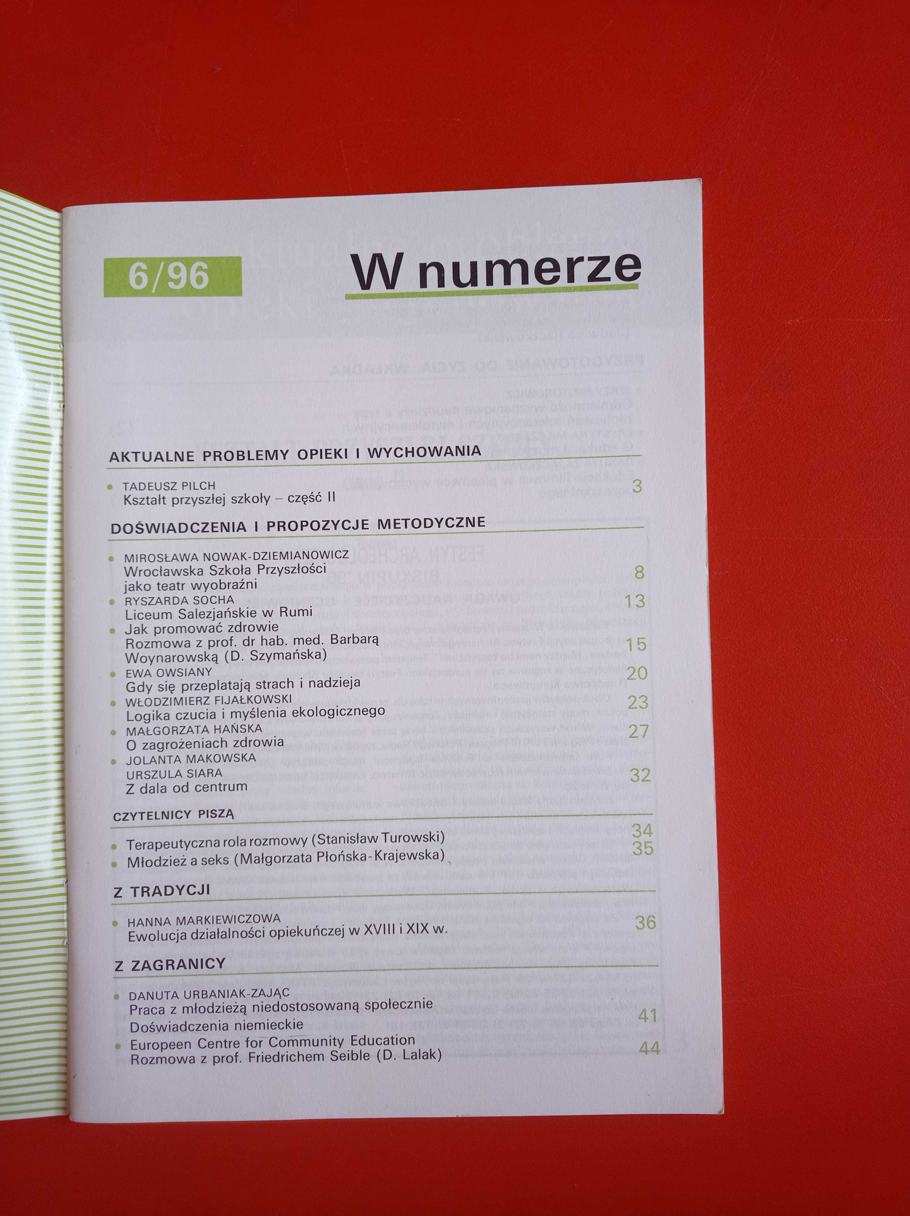 Problemy opiekuńczo-wychowawcze, nr 6/1996, czerwiec 1996