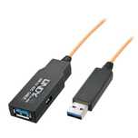 Lindy 42684 kabel Przedłużacz USB 3.0 światłowodowy 50m + zasilacz