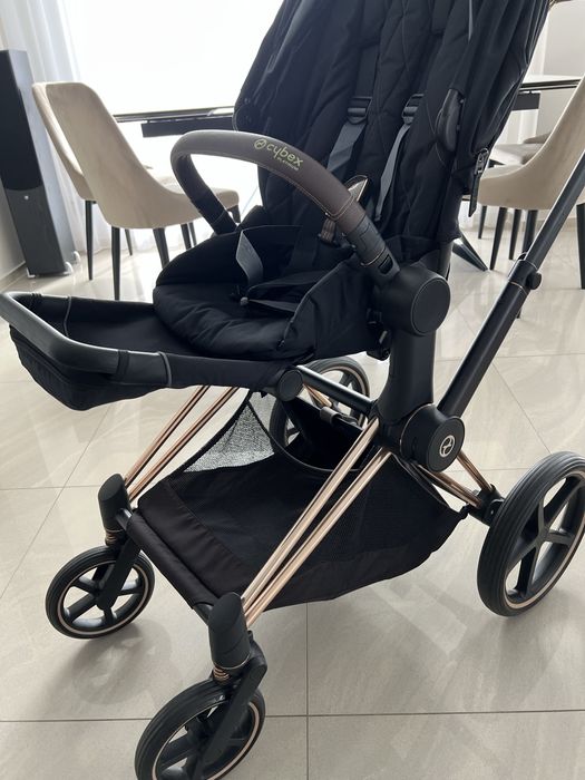 Wózek spacerówka Cybex Priam 2.0 Gold Rose  Deep Black