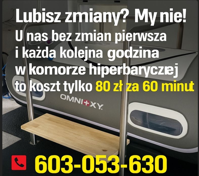 Terapia w komorze hiperbarycznej(mHBOT)