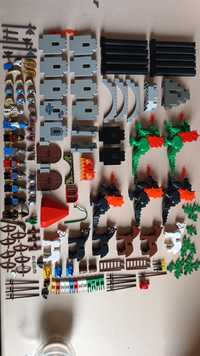LEGO castle smoki derka figurki panele zamków konie tarcze lata 90-te