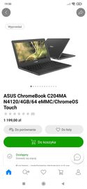 Nowy Laptop Asus C204MA-GJ0455 11,6 