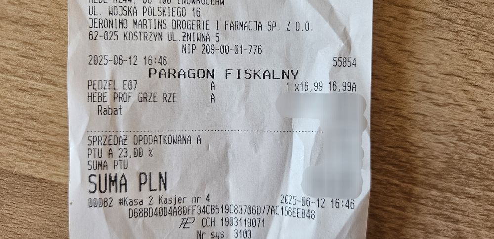 Nowy grzebyk do rzęs hebe metalowy