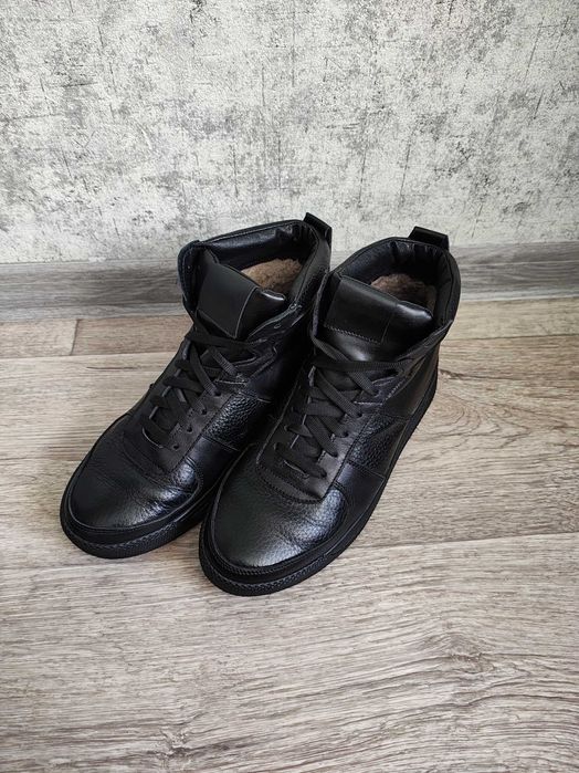 Жіночі шкіряні зимові черевики