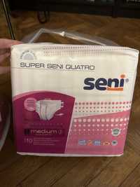 Pampersy Seni Quatro Medium M 74 szt dla dorosłych