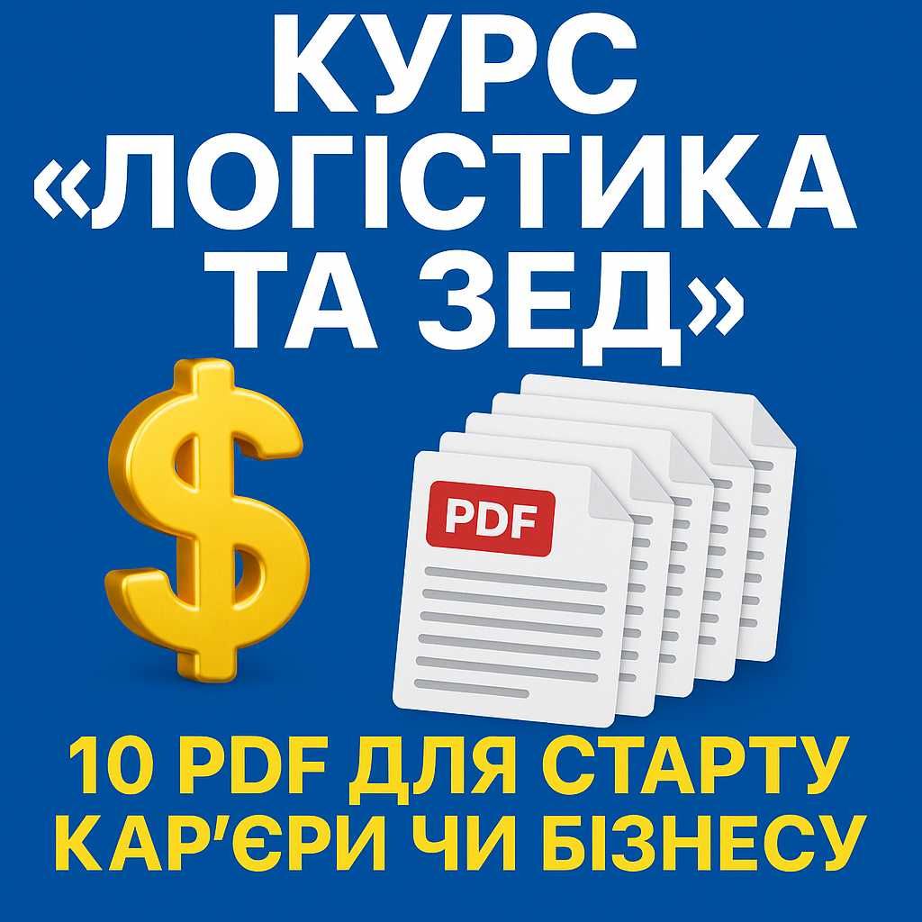 Курс "Логістика та ЗЕД" — 10 PDF для старту кар’єри чи бізнесу