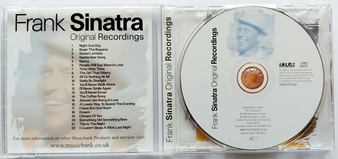 Frank Sinatra Orginal Recording 2000r