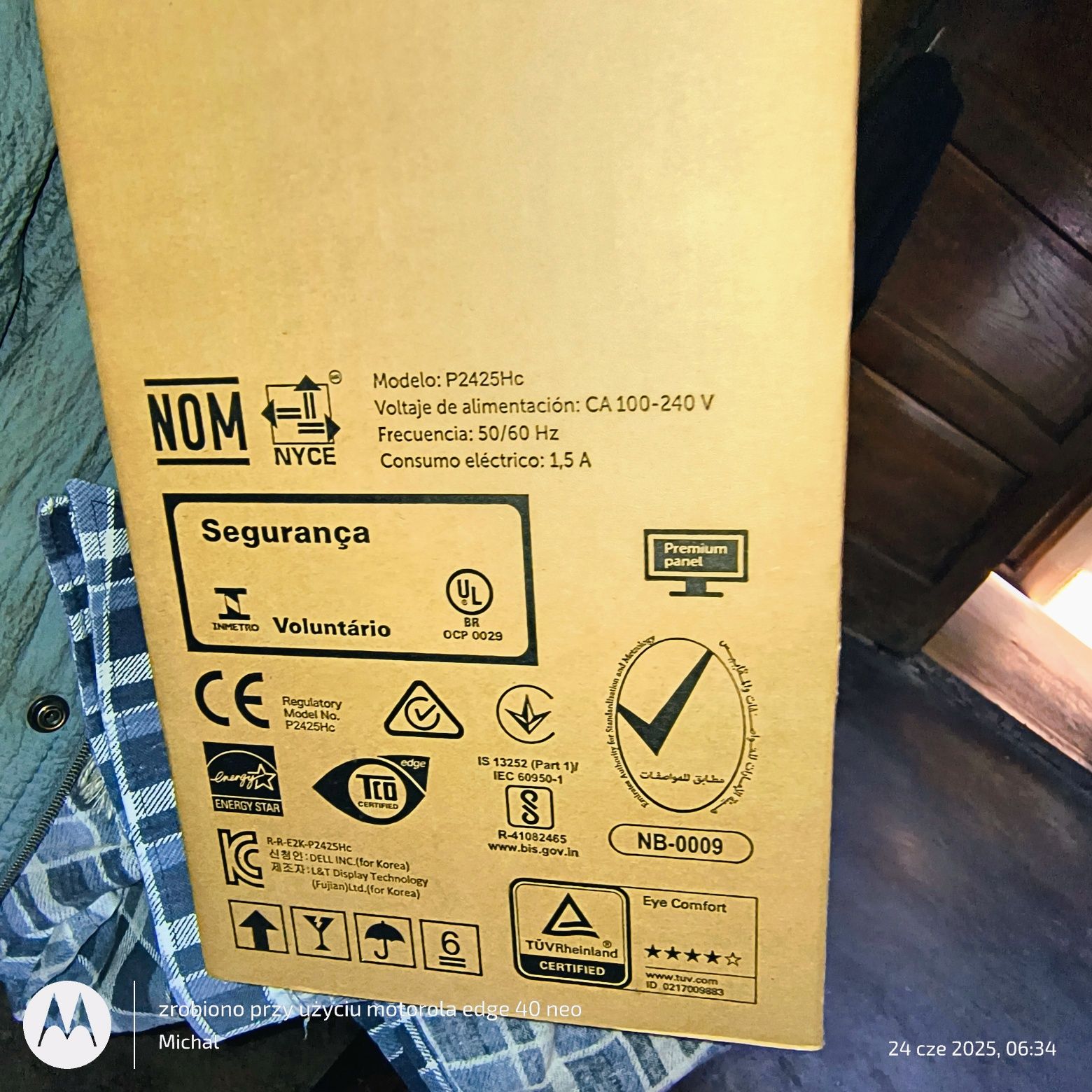 Monitor Dell p2425HC nowy