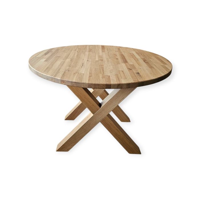 Stół dębowy , okrągły w stylu skandynawskim 110 cm  DOSTAWA GRATIS !!!