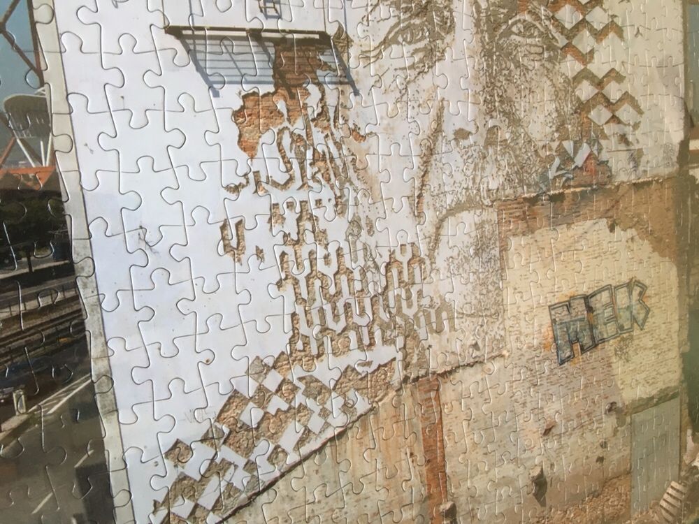 Vhils: Puzzle montado 1000 peças 48 x 68 cm