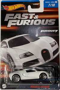 Hot Wheels Bugatti Veyron z filmu Fast & Furious 7 resorówka 1:64