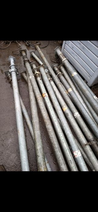 Stemple budowlane metalowe 16 sztuk