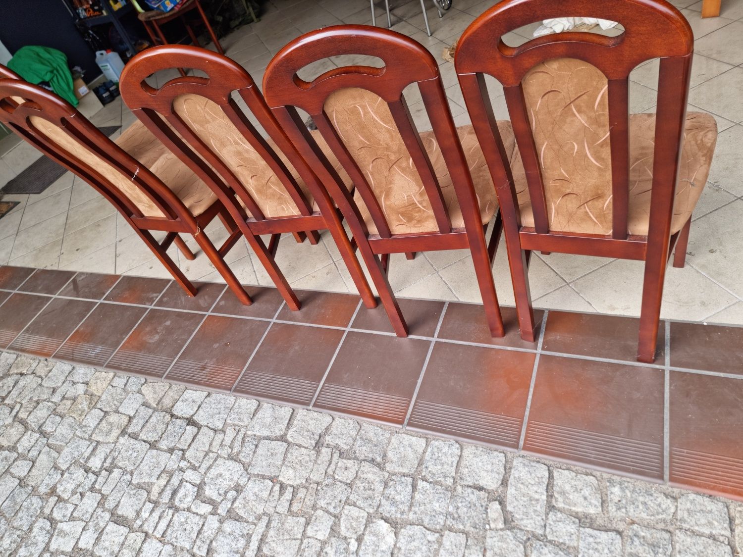 Stół rozkładany do jadalni 6 krzeseł