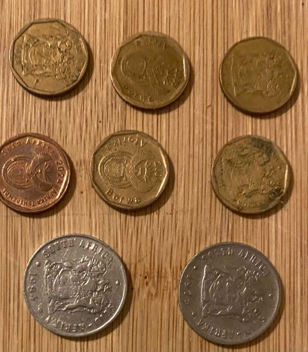 Moedas de 10 cêntimos da África do Sul